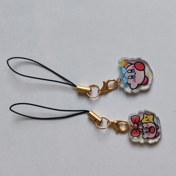 5 sets of cute Kirby phone charms - Picture 3 of 4